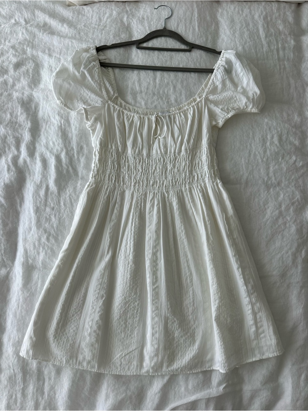 Aritzia white mini dress